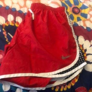 Red mike dry fit shorts